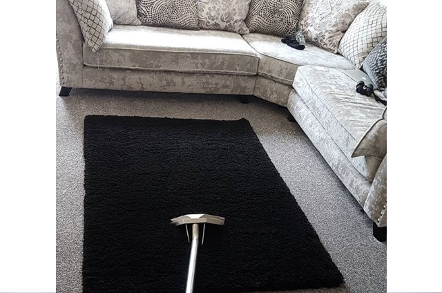 Living room cleaning